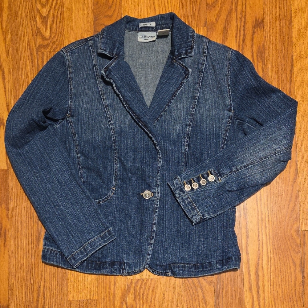St. John's Bay Dark Blue Jean Jacket